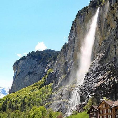 Breathtaking Waterfall Apartment Лаутербруннен Экстерьер фото